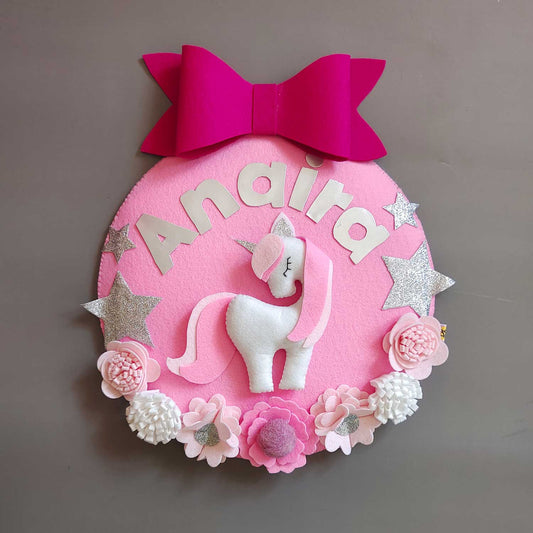 Unicorn Love - Felt Wall Hanging