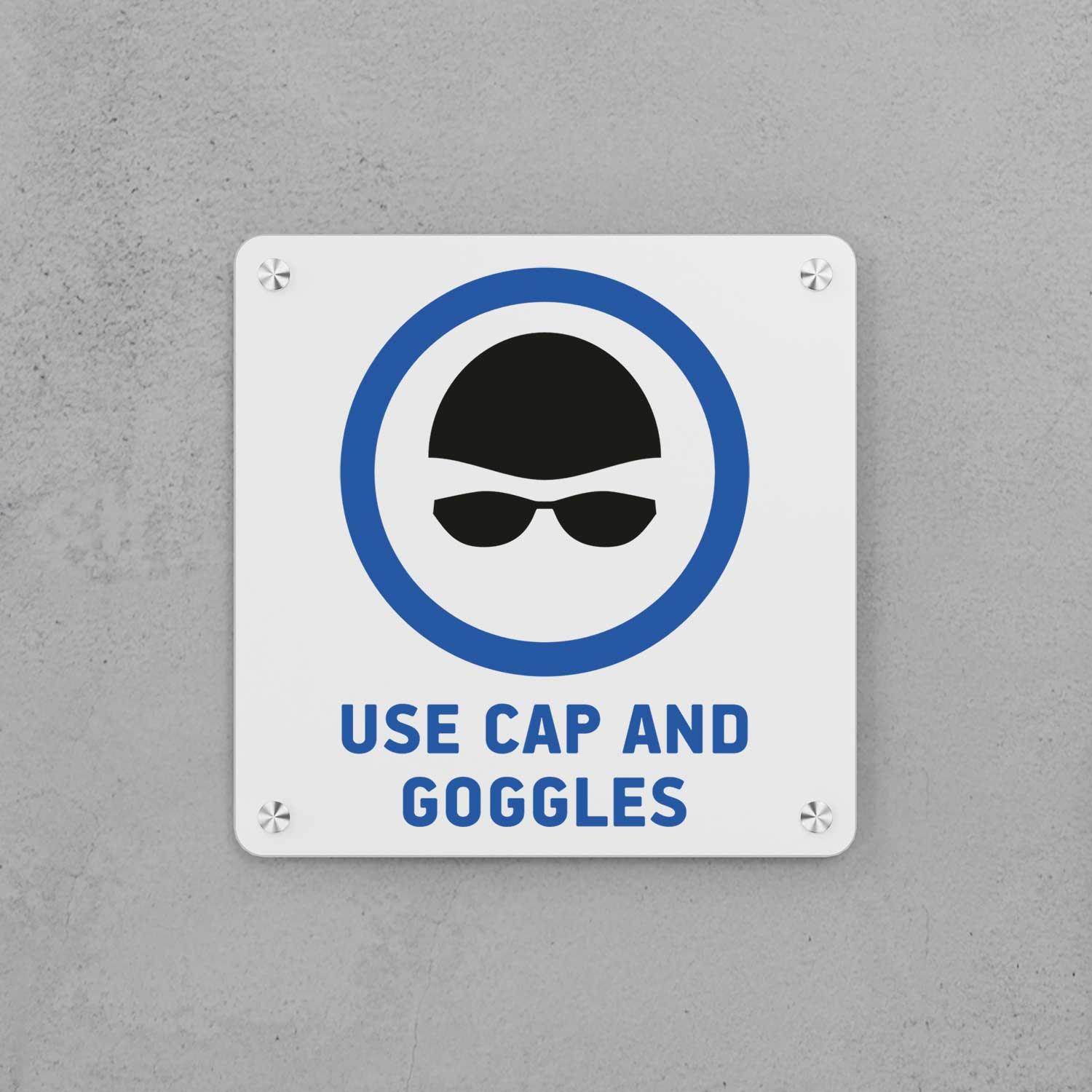 Use Cap and Goggles Sign - Housenama