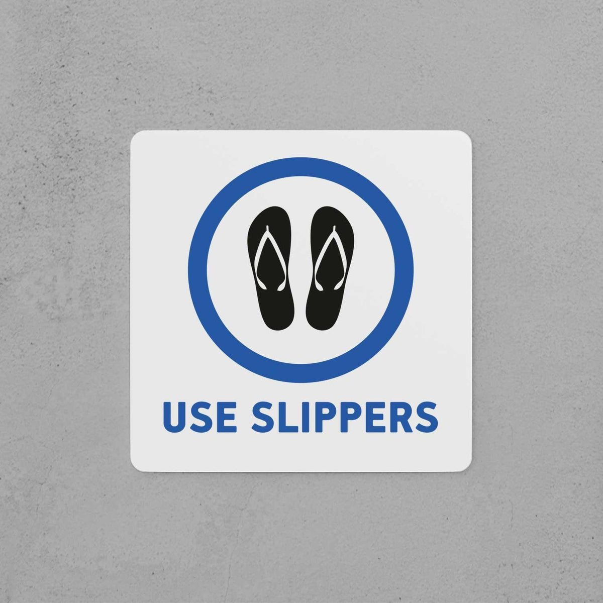 Slippers Rack Signage Use Slippers Sign – Housenama