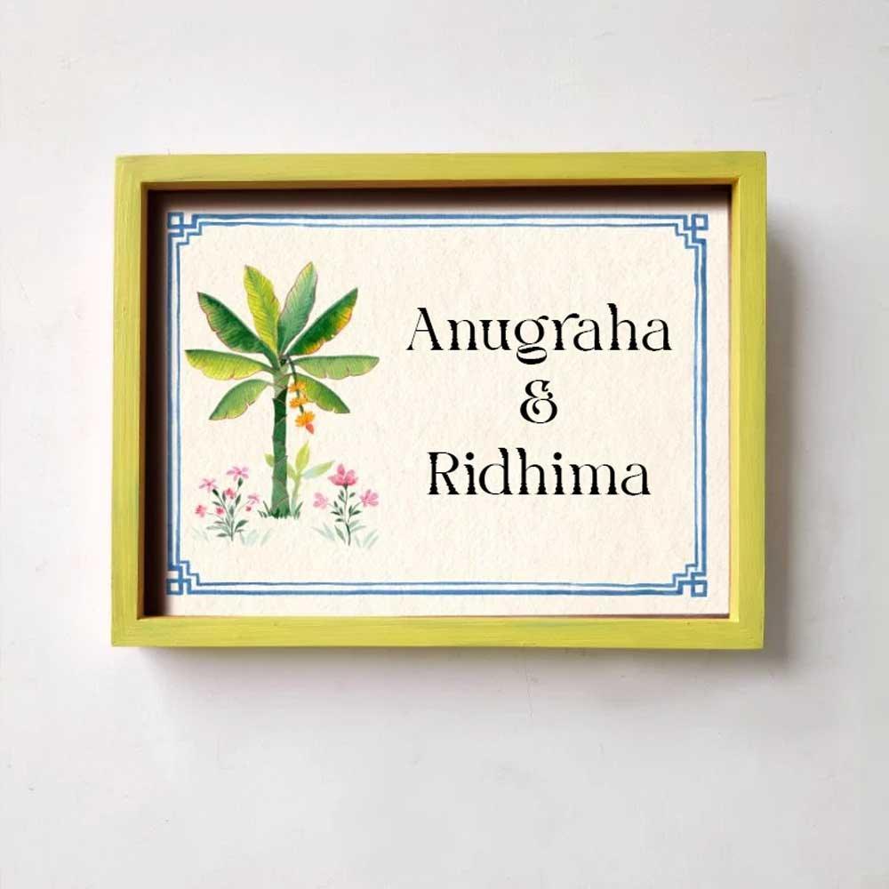 Utsav - Handcrafted Framed Nameplate