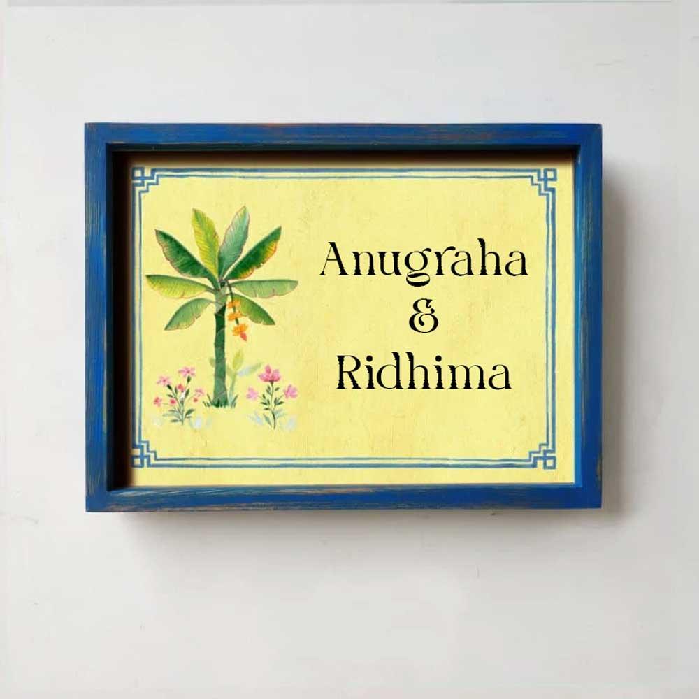 Utsav - Handcrafted Framed Nameplate