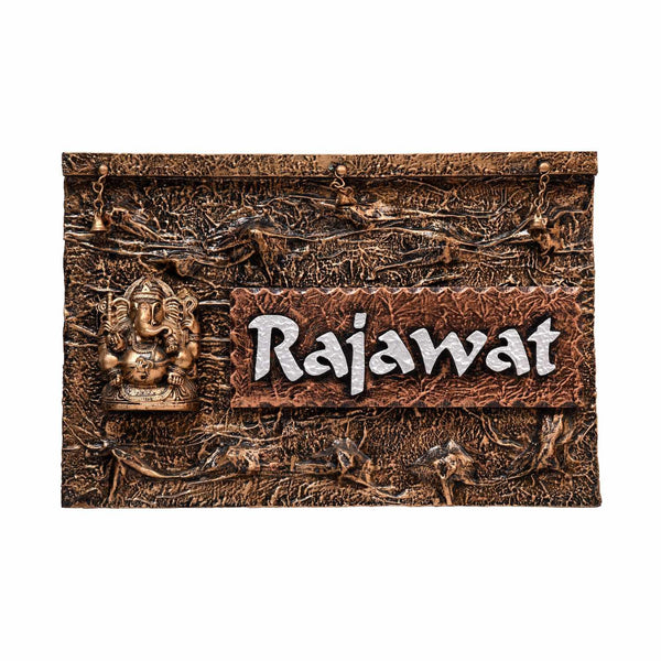 Vighnaharta - Decorative Wooden Name Plate – Housenama