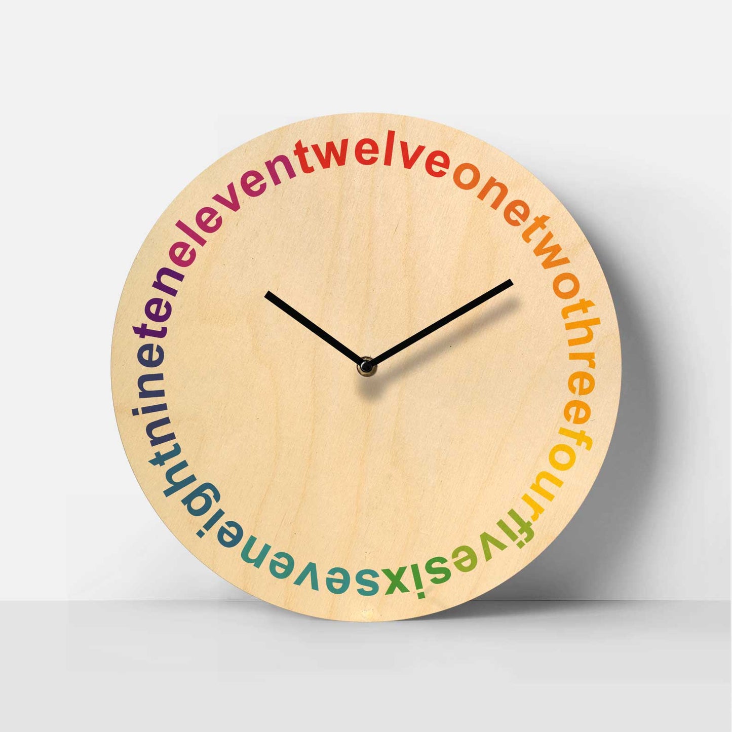 Wordplay Birch Clock