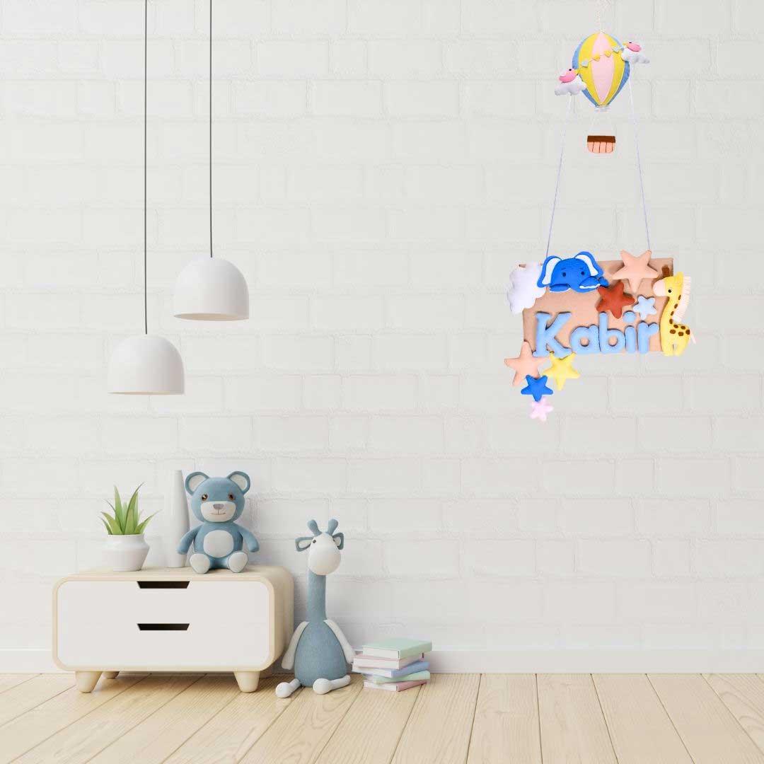 Zooloo Safari - Hanging Name Plate for Children - Housenama