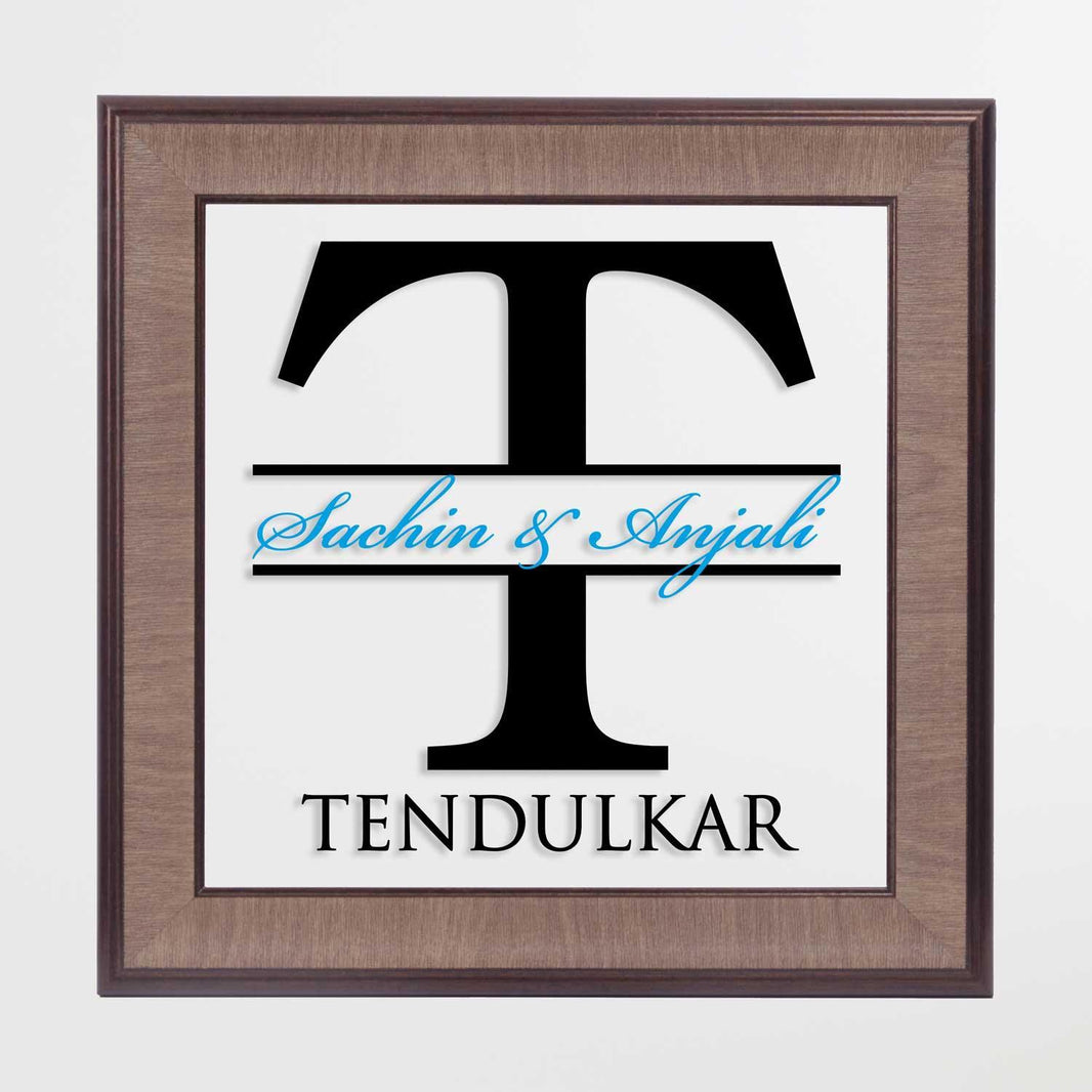 Monogram Name Plates | Letter Cutouts | Housenama
