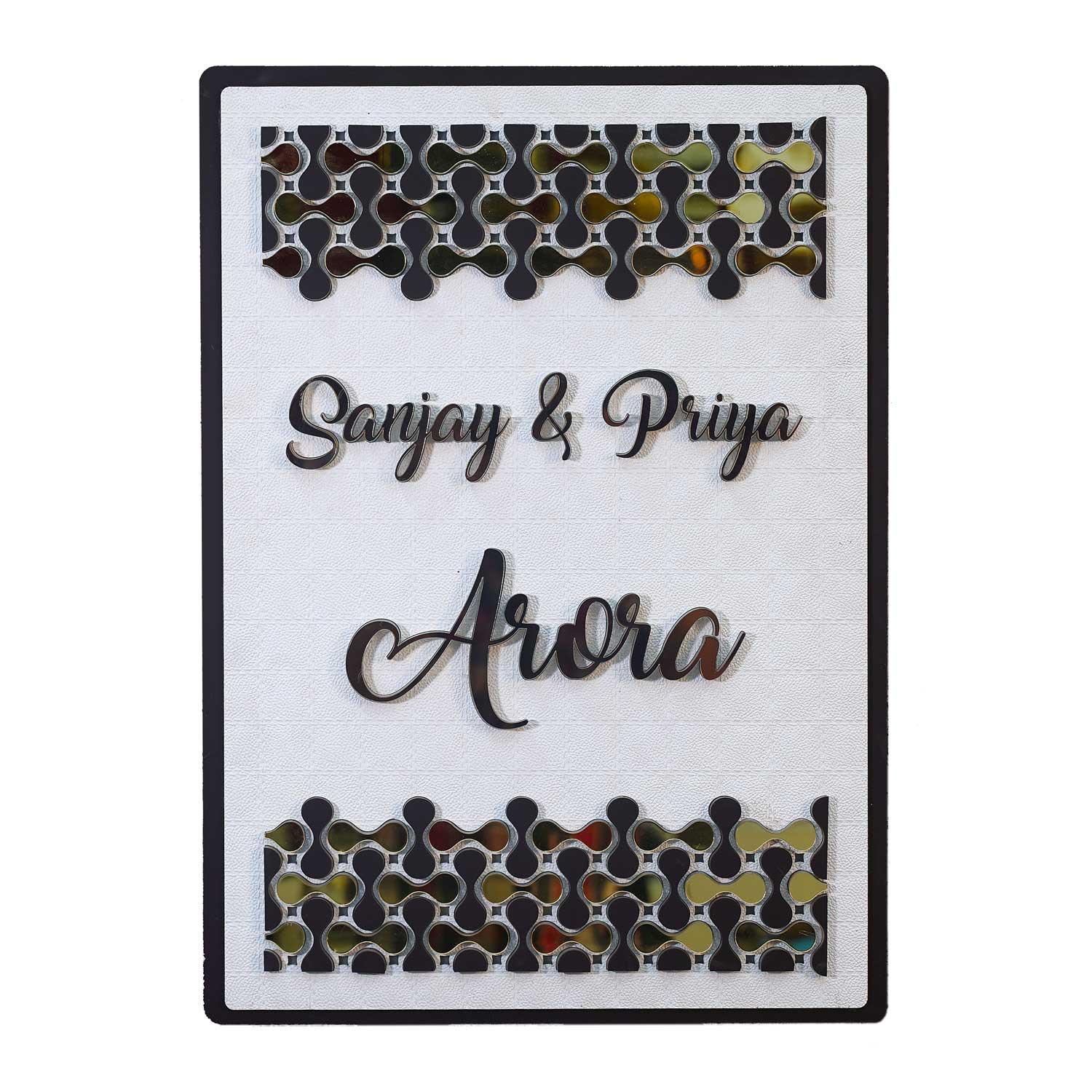 Arora - Decorative LED Name Plate - Housenama