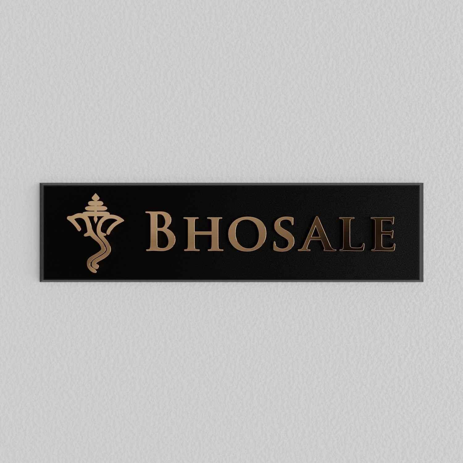 Bellissimo Brass Name Plate - Ganesha - Housenama