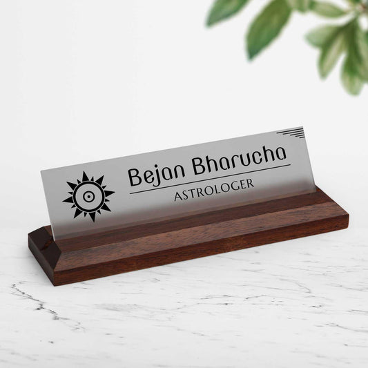 Excelus Office Desk Name Plate - Astrologer - Housenama