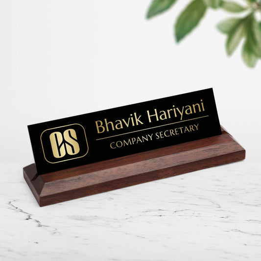 Excelus Office Desk Name Plate - Company Secretary (CS) - Housenama