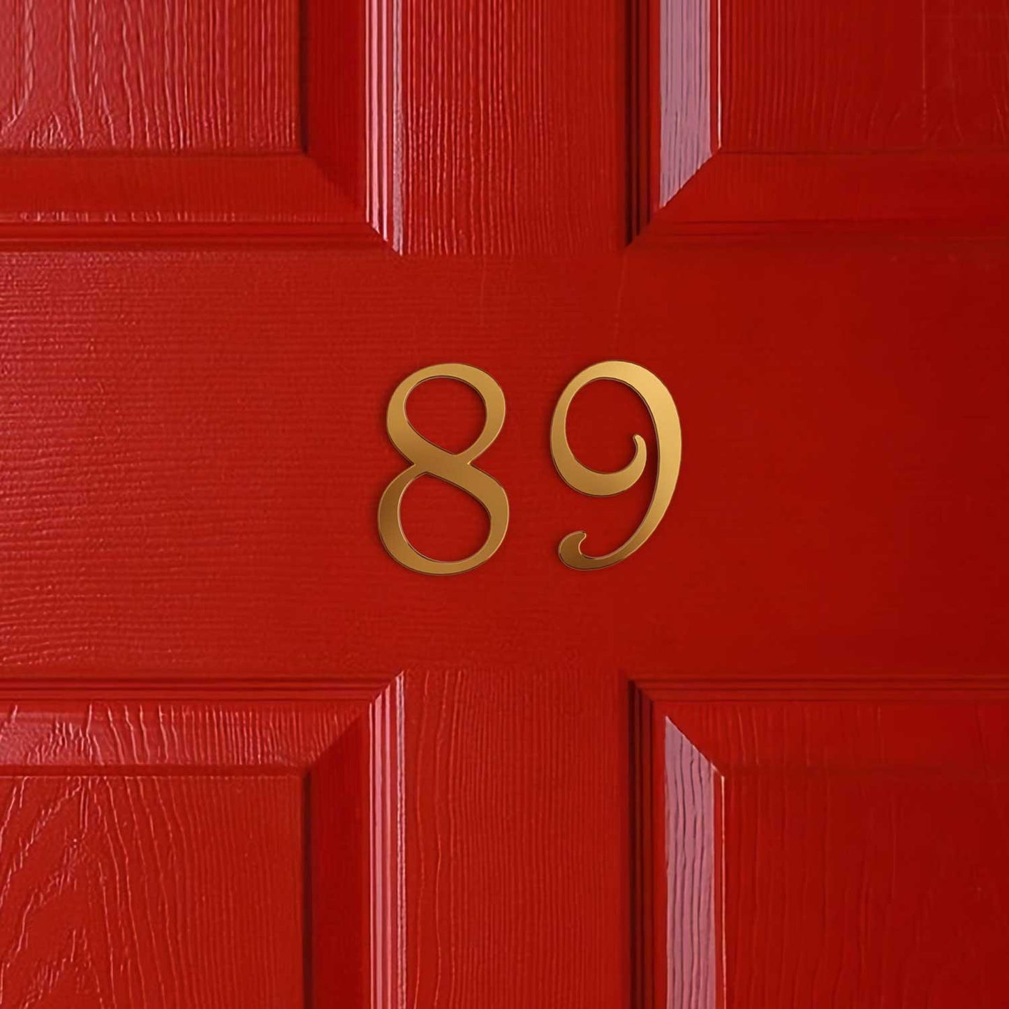 French - Decorative Brass Door Numbers - Housenama