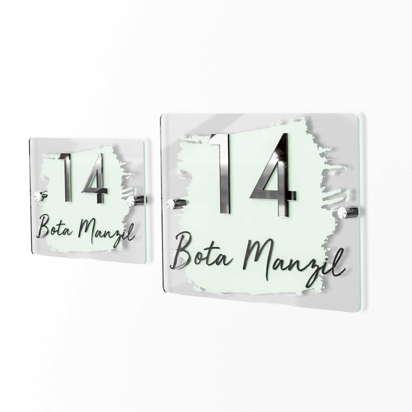 Grunge - Contemporary House Number/Name Sign - Housenama