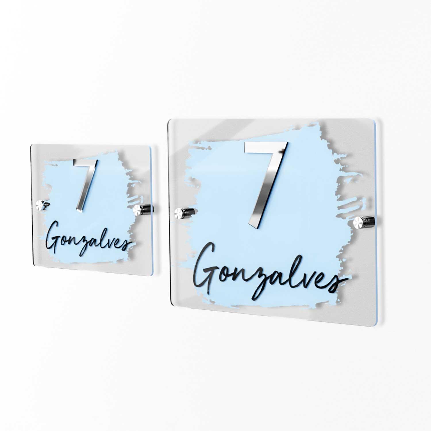 Grunge - Contemporary House Number/Name Sign - Housenama