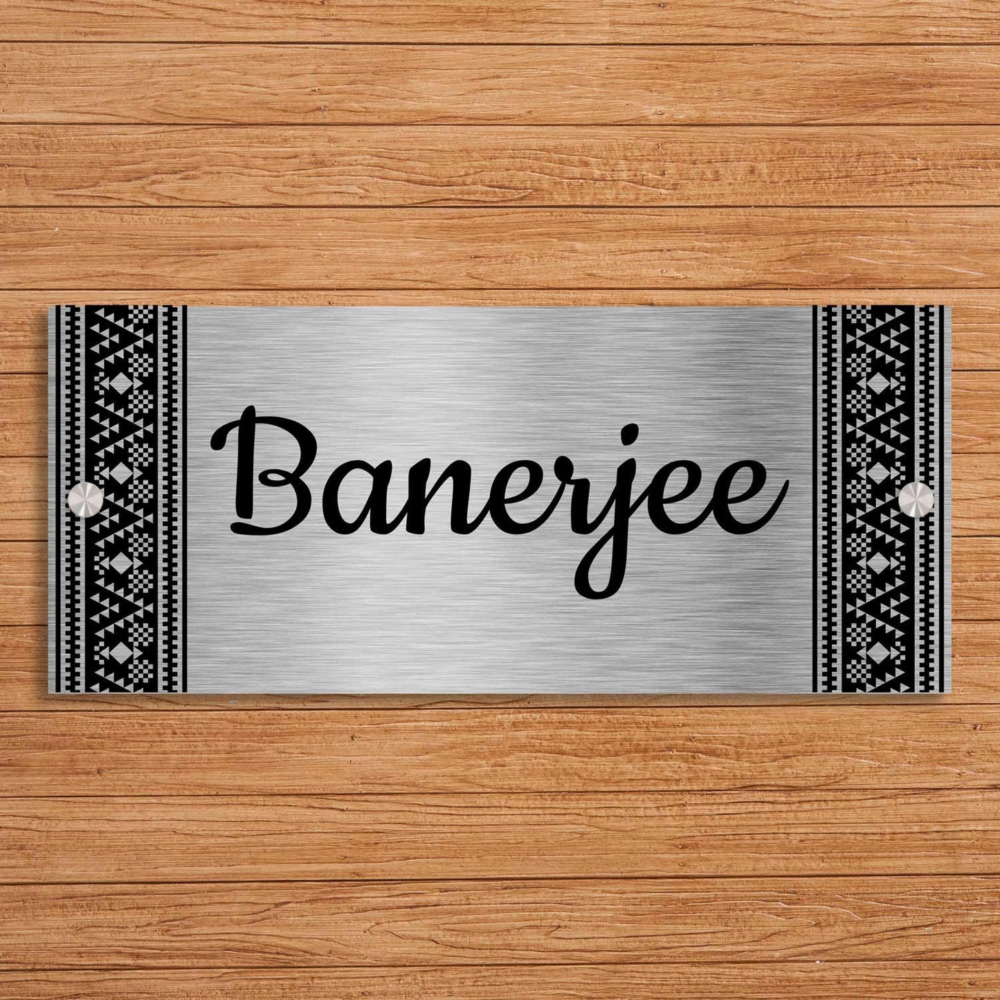 Ikat - Stainless Steel Name Plate - Housenama