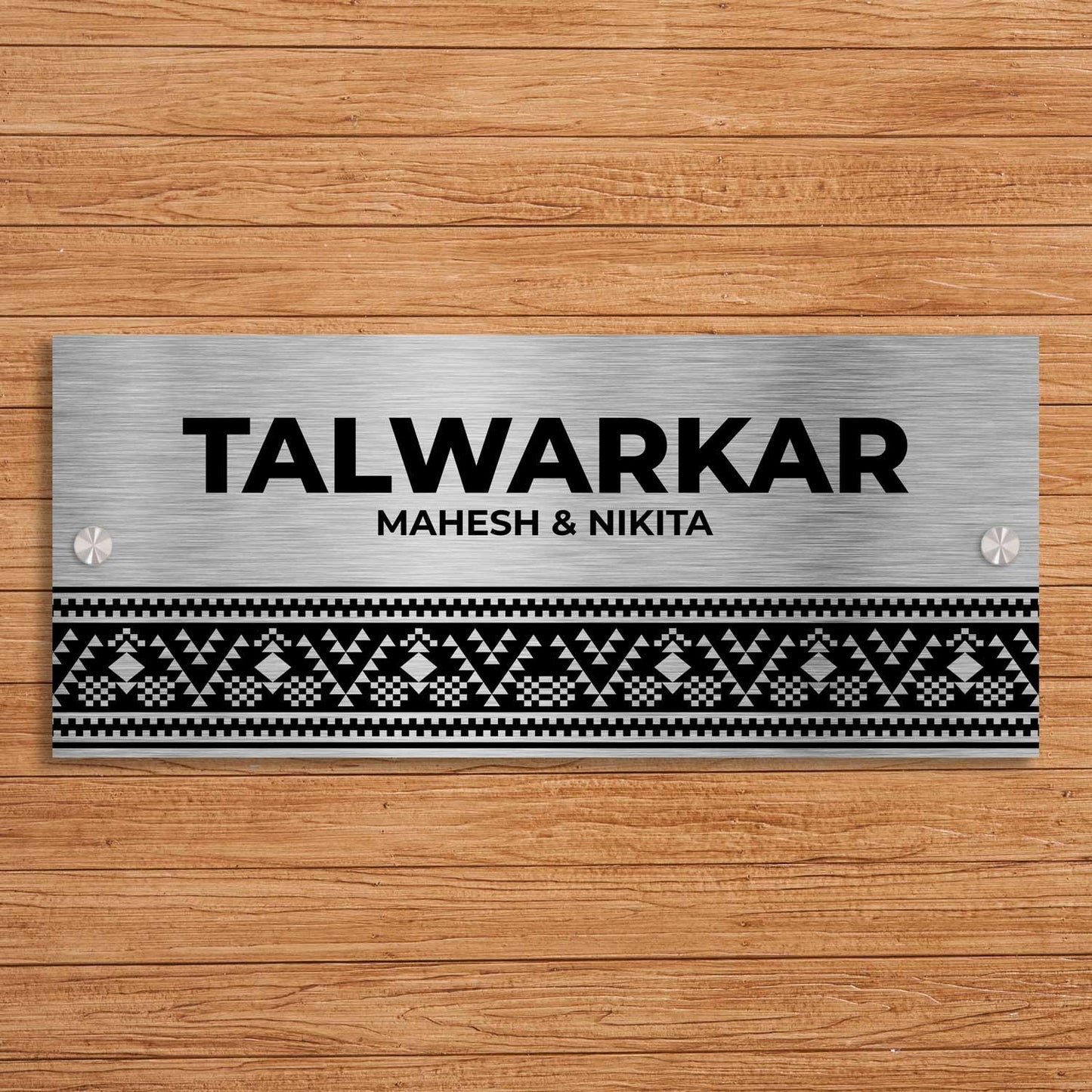 Ikat - Stainless Steel Name Plate - Housenama