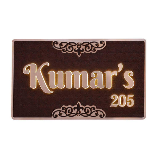 Kumar - Decorative LED Name Plate - Housenama