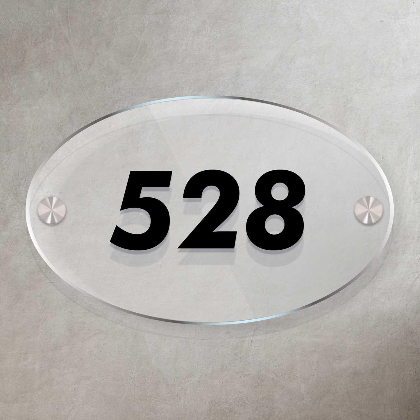 Ovalica - House Number Sign - Housenama