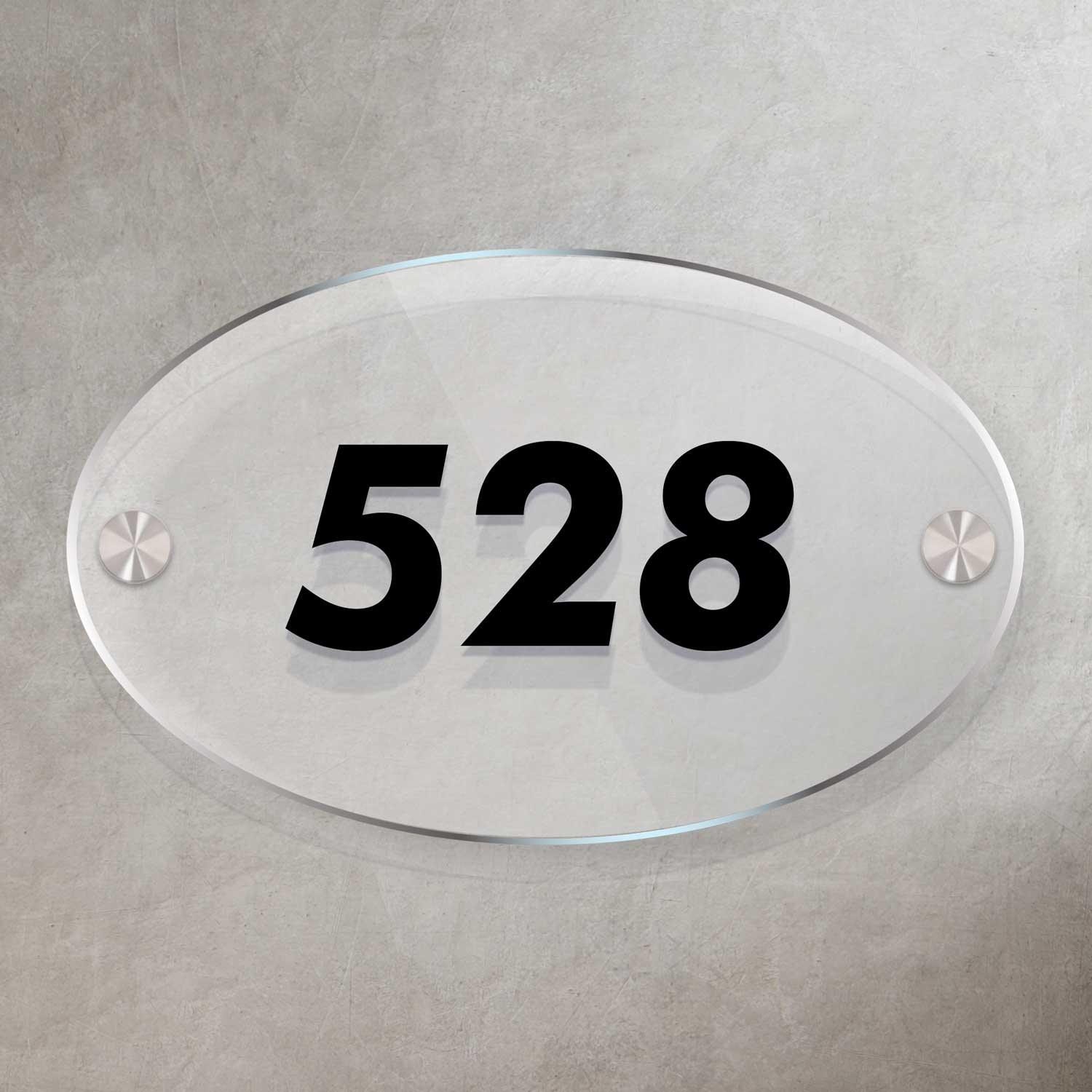 Ovalica - House Number Sign - Housenama