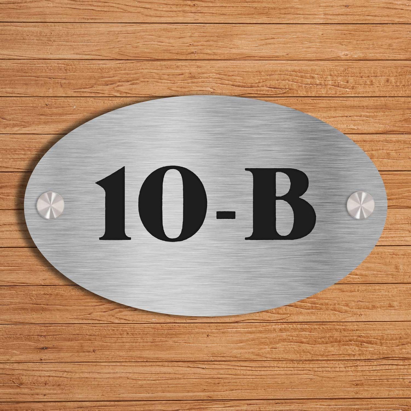 Ovalica - Stainless Steel House Number Sign - Housenama