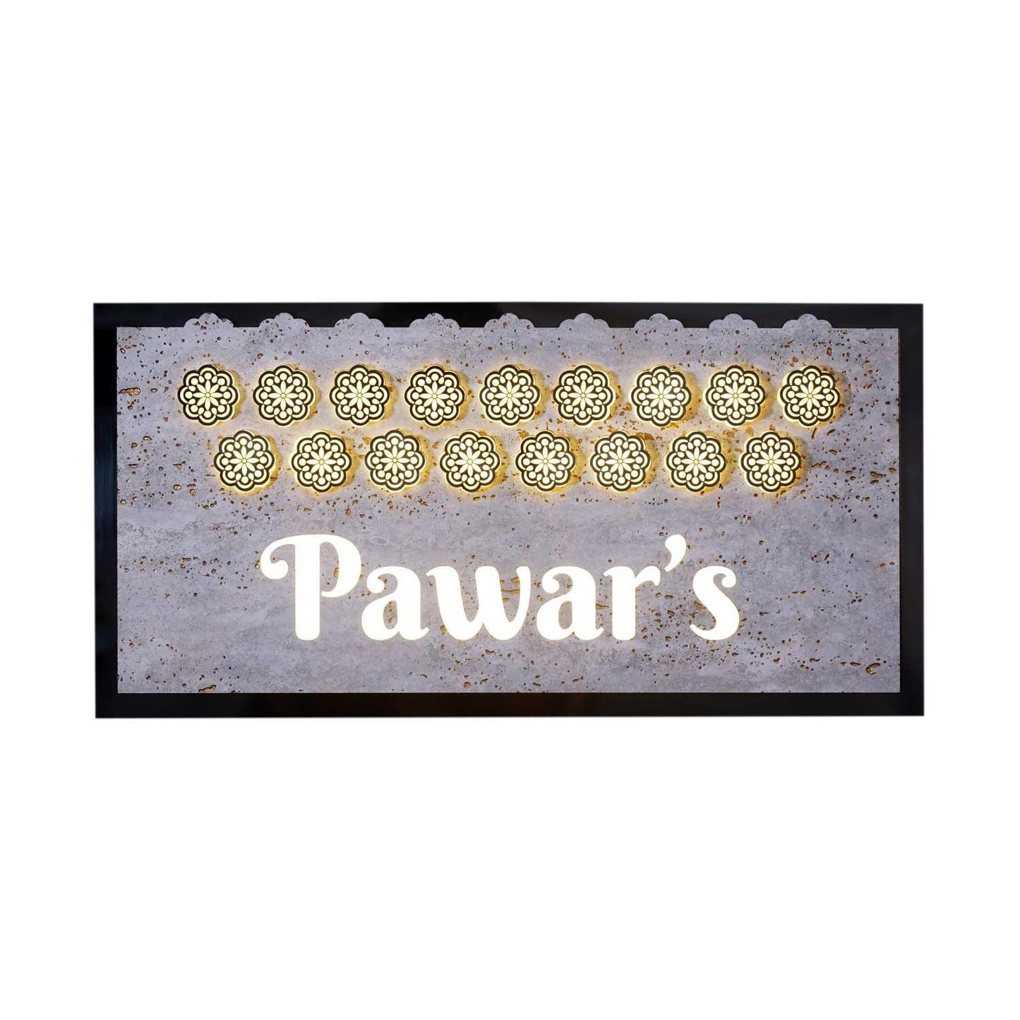 Pawar - Decorative LED Name Plate - Housenama