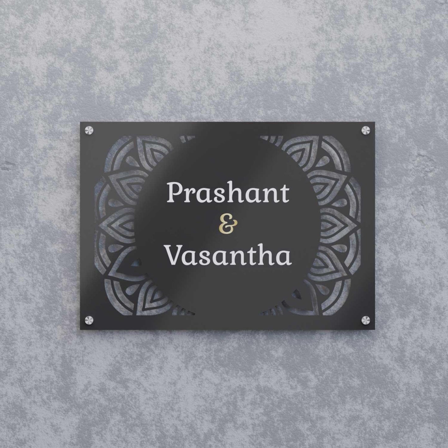 Seher - Steel Name Plate - Housenama