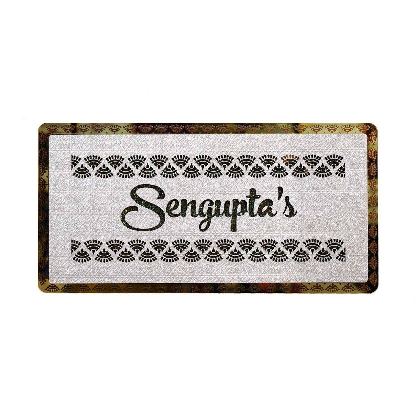 Sengupta - Decorative LED Name Plate - Housenama
