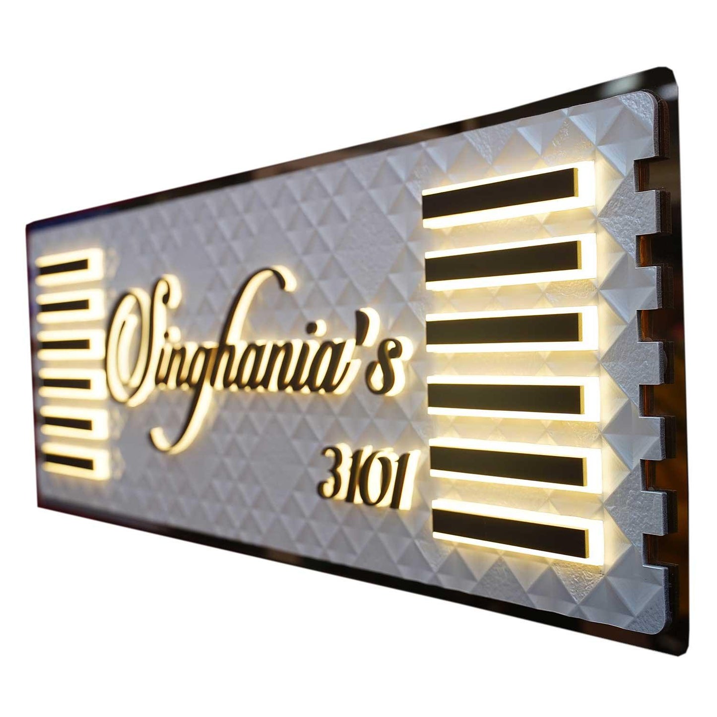 Singhania - Decorative LED Name Plate - Housenama